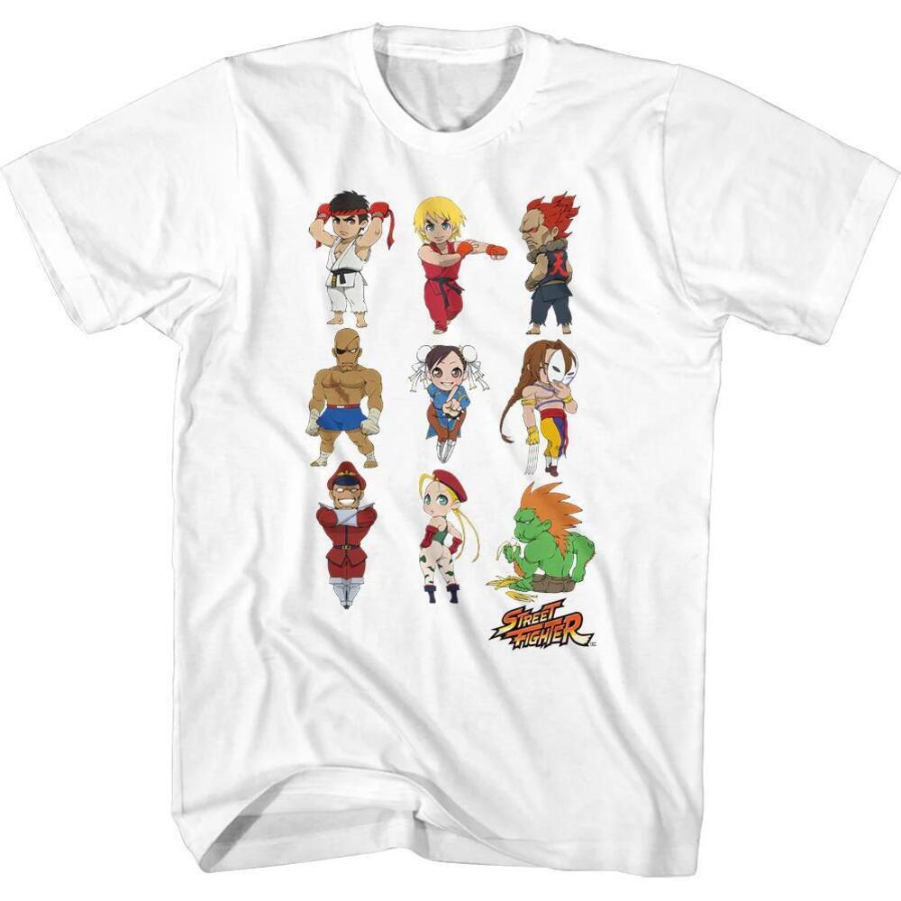 Chibi Action Poses Street Fighter Tshirt